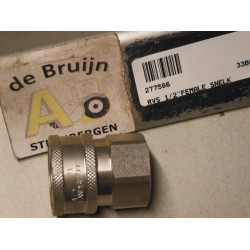 RVS 1/2" FEMALE SNELKOPPELING