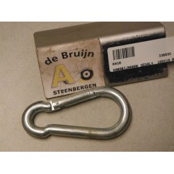 KARBIJNHAAK GEGALVANISEERD 100X10 MM