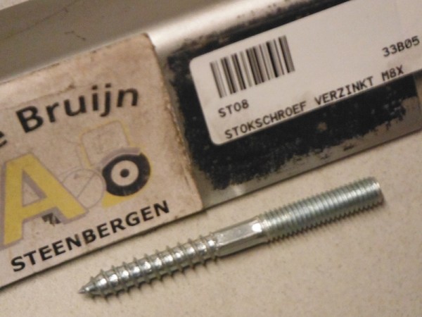 STOKSCHROEF VERZINKT M8