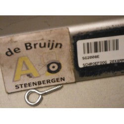 SCHROEFOOG 20X8MM VERZINKT