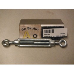 SPANSCHROEF + 2 OGEN M8 VERZINKT