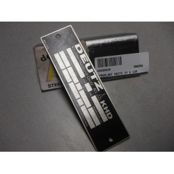 TYPEPLAAT DEUTZ 37X135